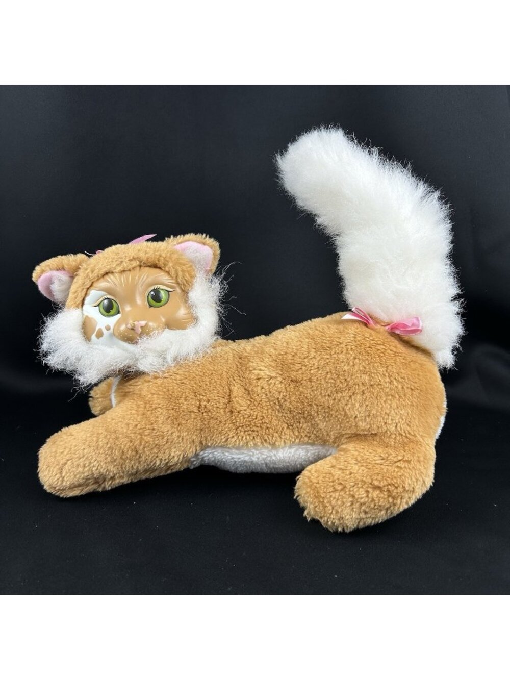 Vintage Hasbro Kitty Surprise Orange & White Stuffed Cat 1992 Plush Mom Only